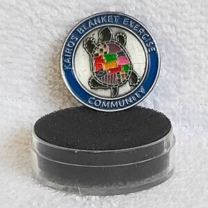 Metal & Enamel Kairos Blanket Excersize Community Pin!!